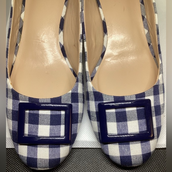 COWN & IVY BLUE PLAID SHOES - Picture 9 of 15